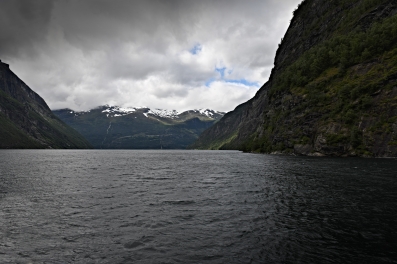 fjord Geiranger - leží na 60 rovnoběžce
